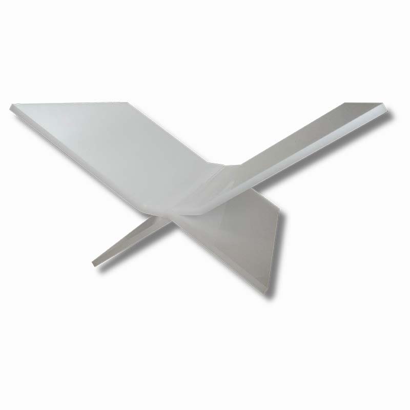 Boekenstandaard Melk Wit Transparant