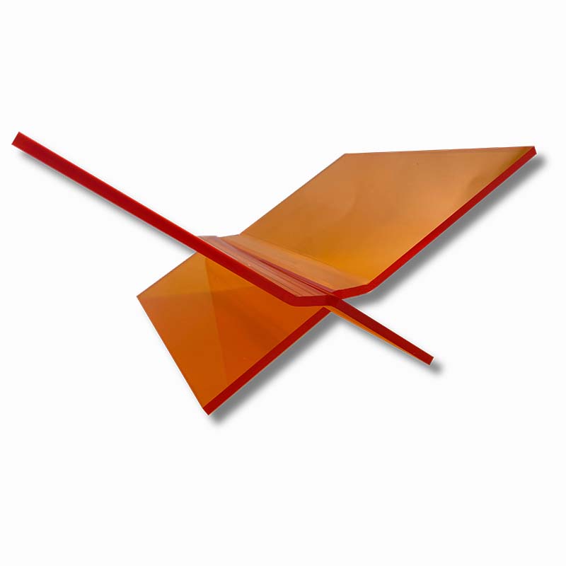 Boekenstandaard Fluor Oranje Transparant