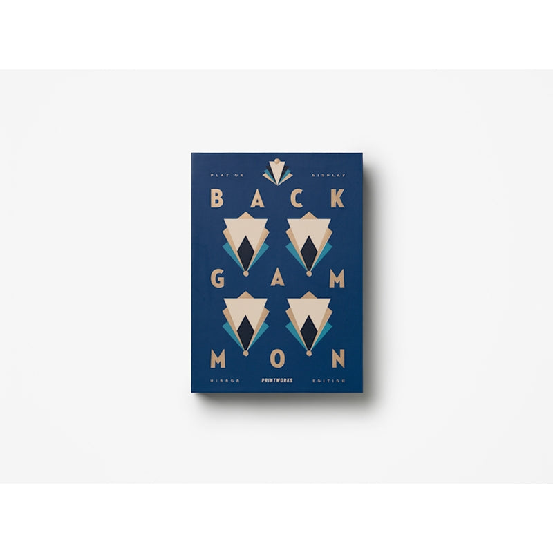 Art Of Backgammon Mirror, Dark Blue/Copper
