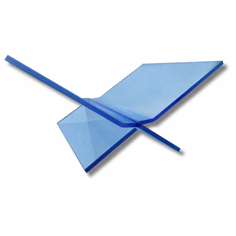 Boekenstandaard Blauw Transparant