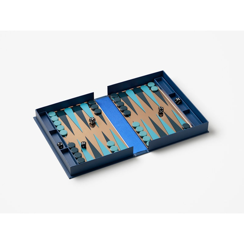 Art Of Backgammon Mirror, Dark Blue/Copper