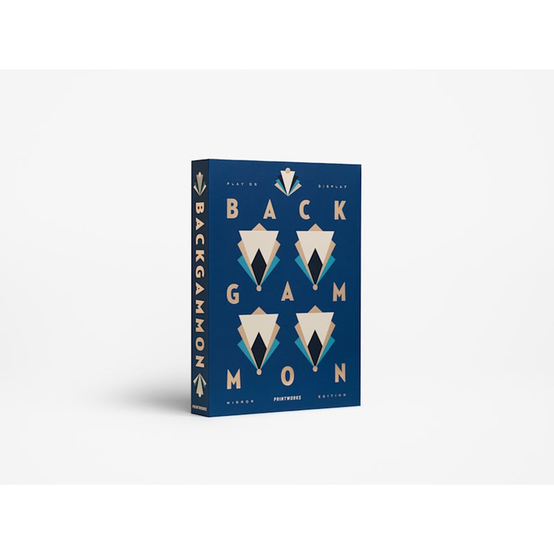 Art Of Backgammon Mirror, Dark Blue/Copper