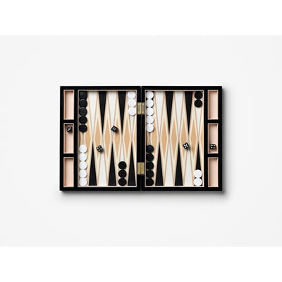 Lacquered Backgammon, Black