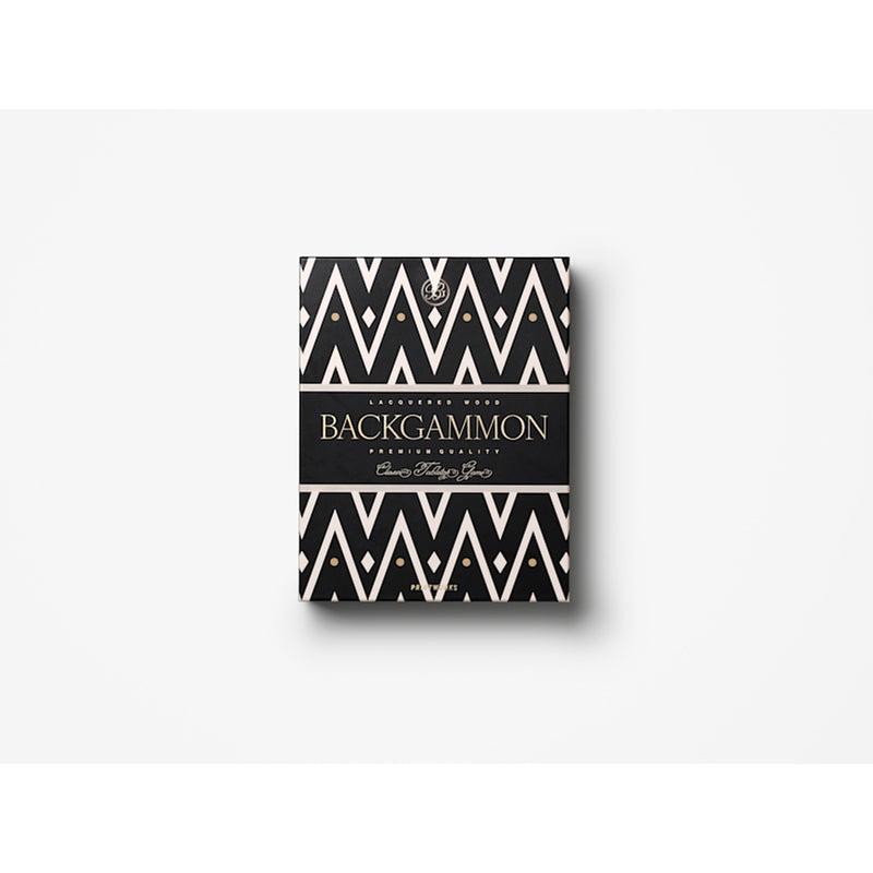 Lacquered Backgammon, Black