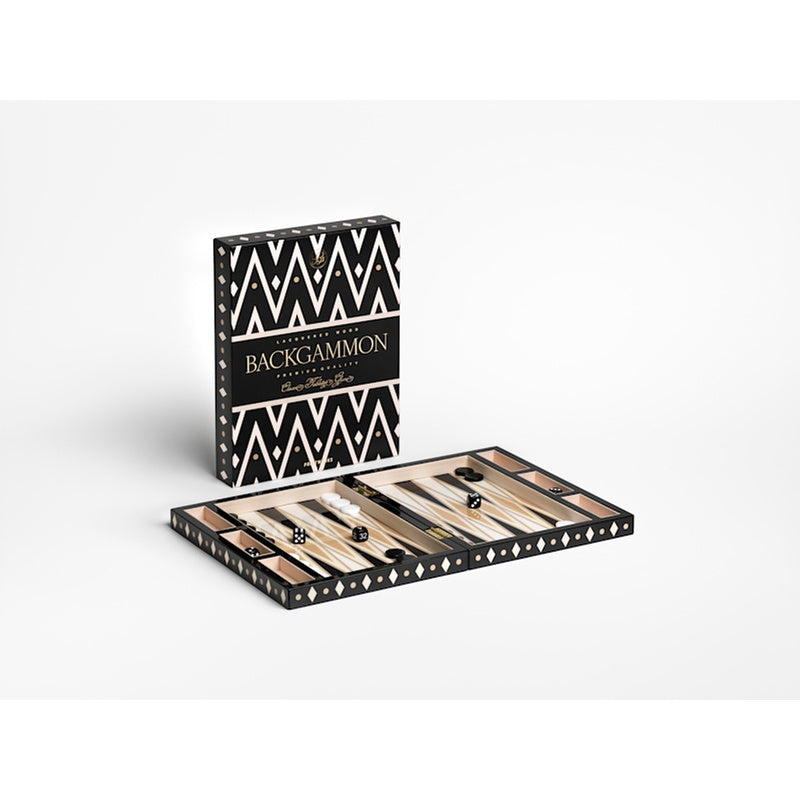 Lacquered Backgammon, Black